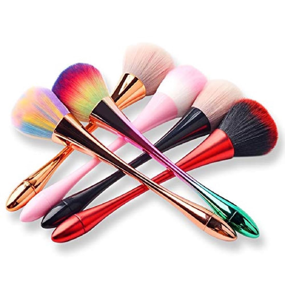 Soft Nail Art Dust Remover Brush, Long Handle Manicure Tool, Makeup Powder Blush Brushes, Acrylic Gel Powder Mineral Brush(Assorted Colours)-pack off-1-image-43