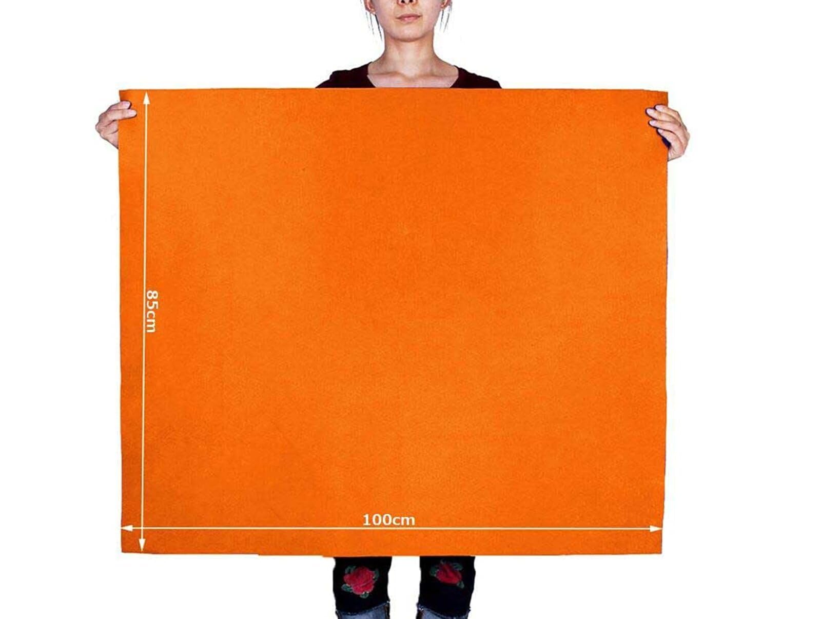 新品 手芸用 カラー ハード フェルト ポリエステル 不織布【 オレンジ 85cm × 100cm 厚さ1mm 】生地 DIY 手作り ハンドメイド クラフト マスコット 小物作り | フェルト 手芸用 KIYOHARA K H-557』 新品 手芸用 カラー ハード フェルト ポリエステル 不織布【 オレンジ 85cm × 100cm 厚さ1mm 】生地 DIY 手作り ハンドメイド クラフト マスコット 小物作り | フェルト 手芸用 KIYOHARA K H-557』