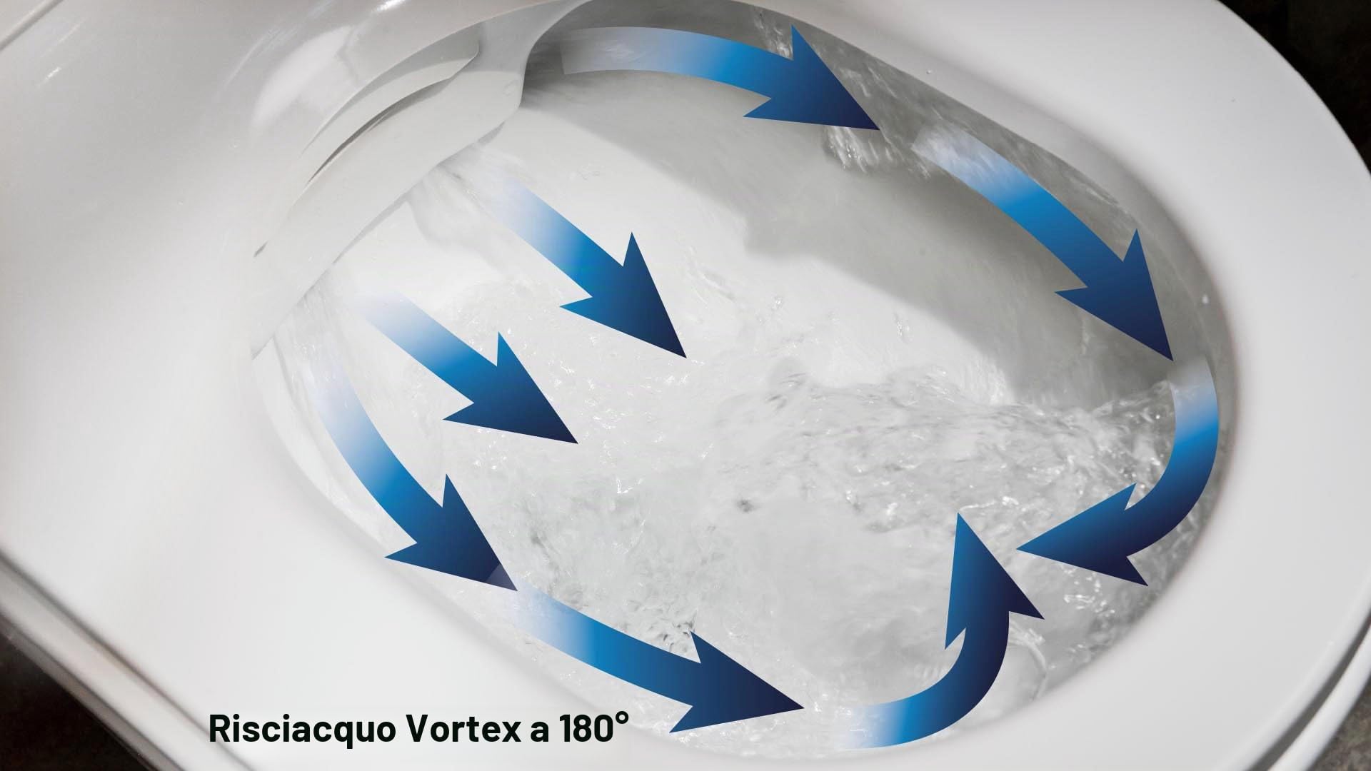 Pacchetto WC 6: sistema completo WC con bidet integrato Basic 1102 e modulo sanitario 805 - bianco