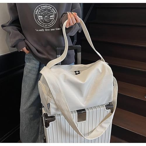 トラベルバッグ キャリーオンバッグ 折りたたみ 小さめ コンパクト かわいい 軽量 機内 持ち込み 防水 おしゃれ 小型 分家和泉屋 (オフホワイト)