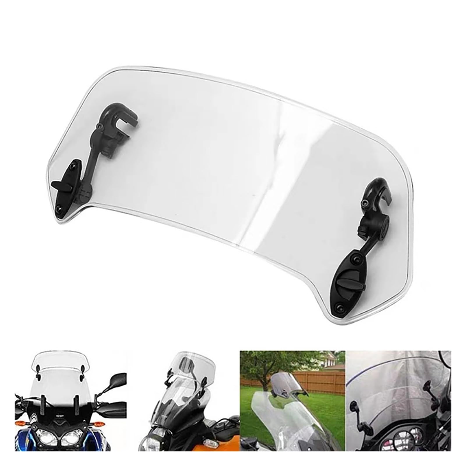Spoiler Parabrisas para Kawasaki para Z750 para Z800 para Versys 650 para Er6f para Versys 1000 Visor De Pantalla Deflector De Parabrisas De Motocicleta Parabrisas Motocicleta(HD Version 2)