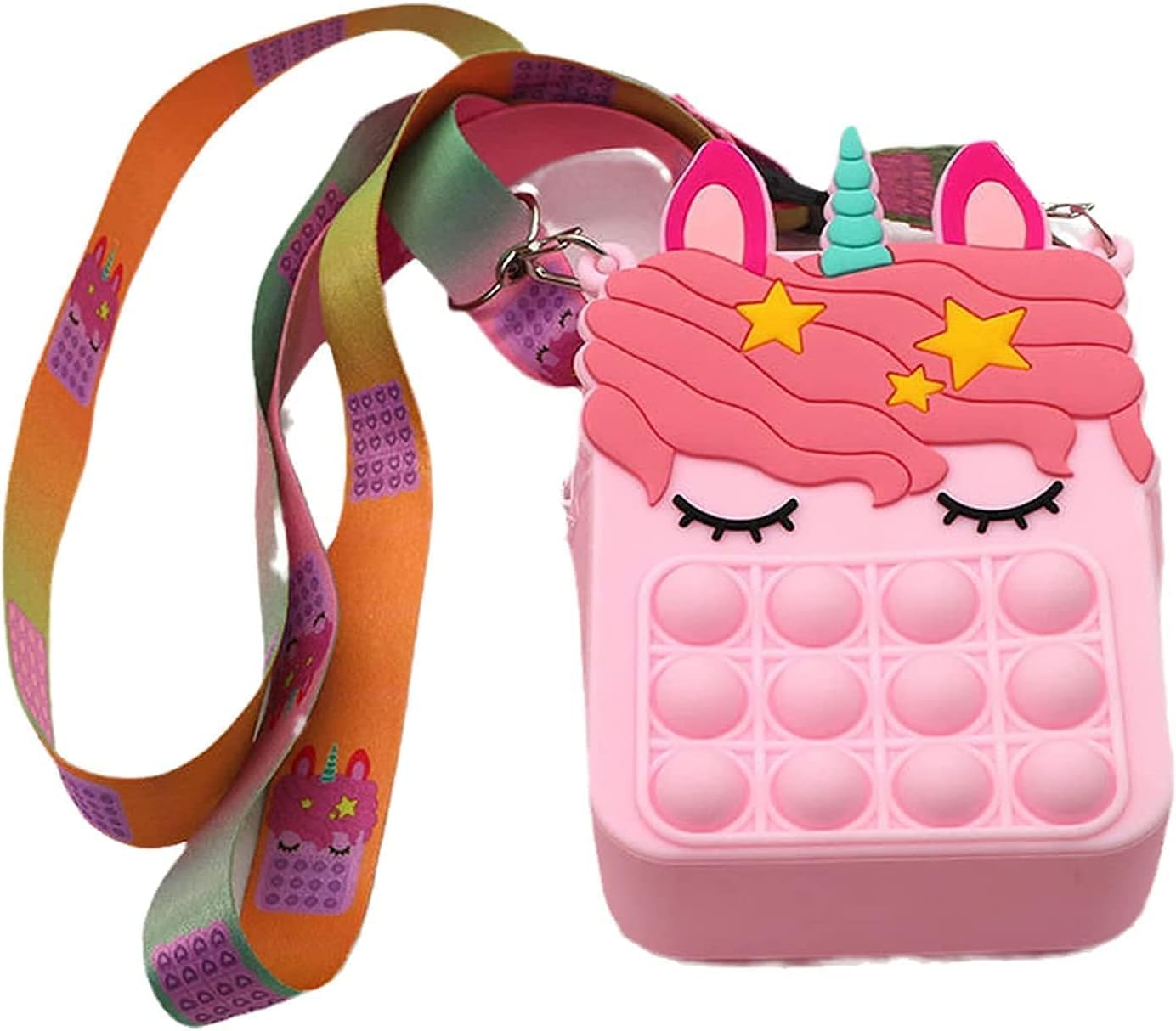 Saini Enterprises® Silicone Shoulder Sling Cross Body Unicorn Pop Purse for Girls and Women (Pack of 2) (B0CX1L7X7D) Amazon Price History, Amazon Price Tracker
