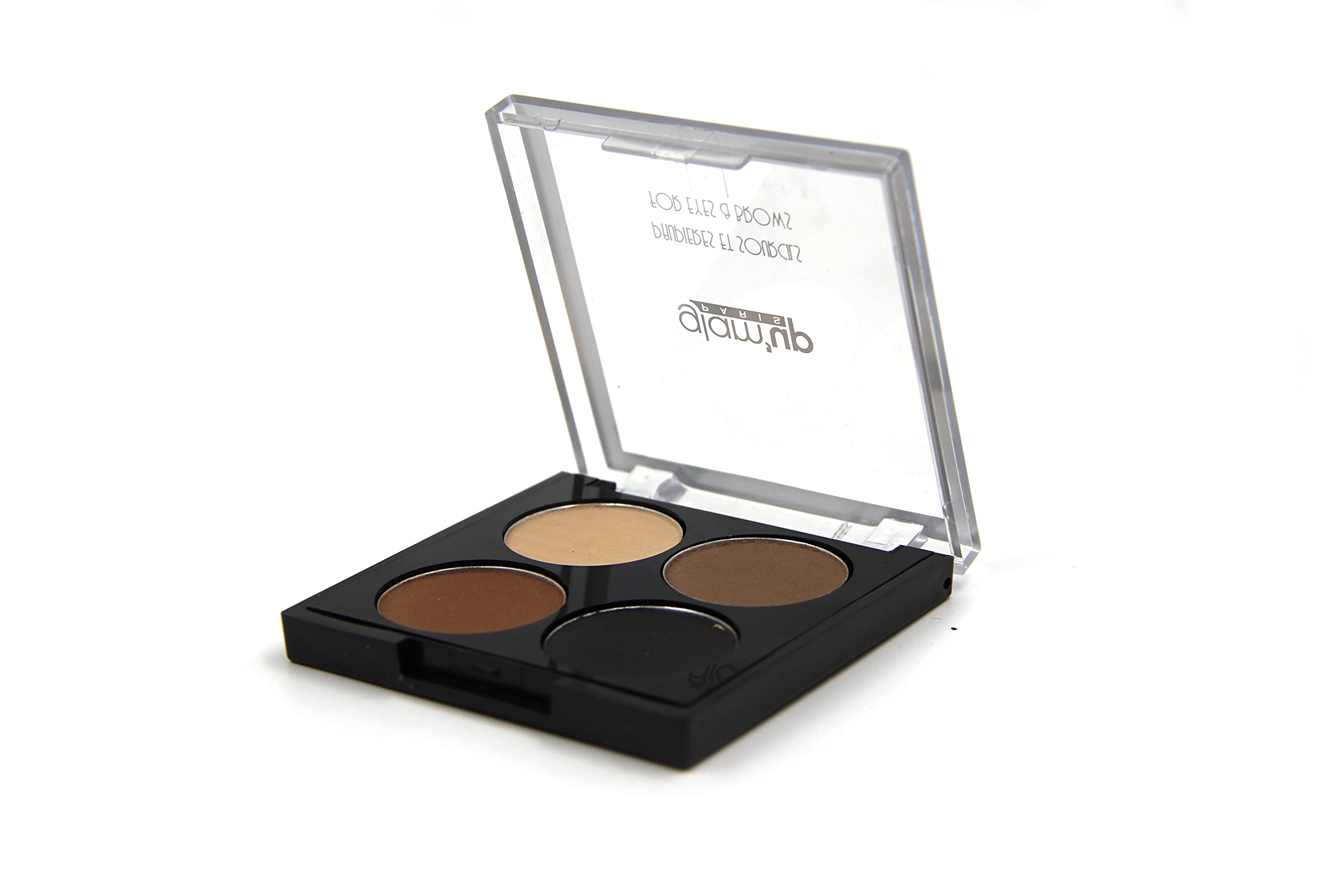 Glam’Up Paris - Ombre à Paupières et Sourcils - Palette de Maquillage 2 en 1 - Texture Velouté - Couleur Intense - Finition Délicate - Nude