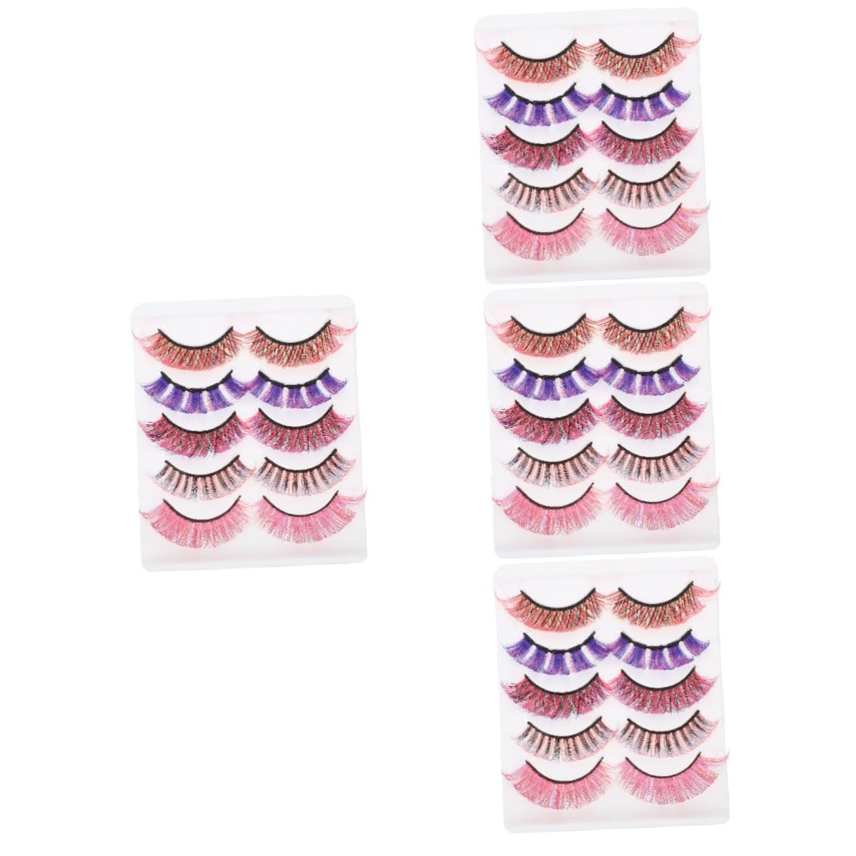MAGICLULU 4 Scatole Di Ciglia Finte Ciglia Autoadesive Dallaspetto Naturale Set Di Ciglia Dense Per Donne Extension Per Ciglia Trucco Elegante Per Ciglia