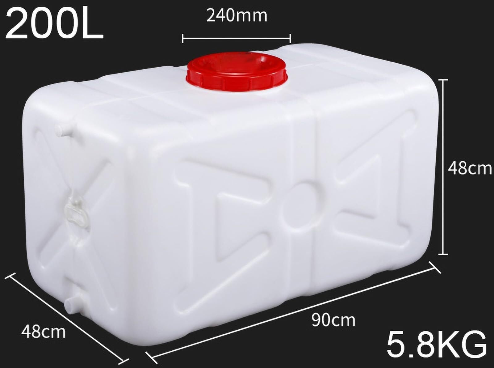 Zbiornik na wodę do kampera, 50 l, 200 l, 30 l, 25 l, 110 l, 75 l, idealny na kemping, piesze wycieczki, alpinizm, wypadki, sporty, pikniki, podróże (rozmiar 200 l)
