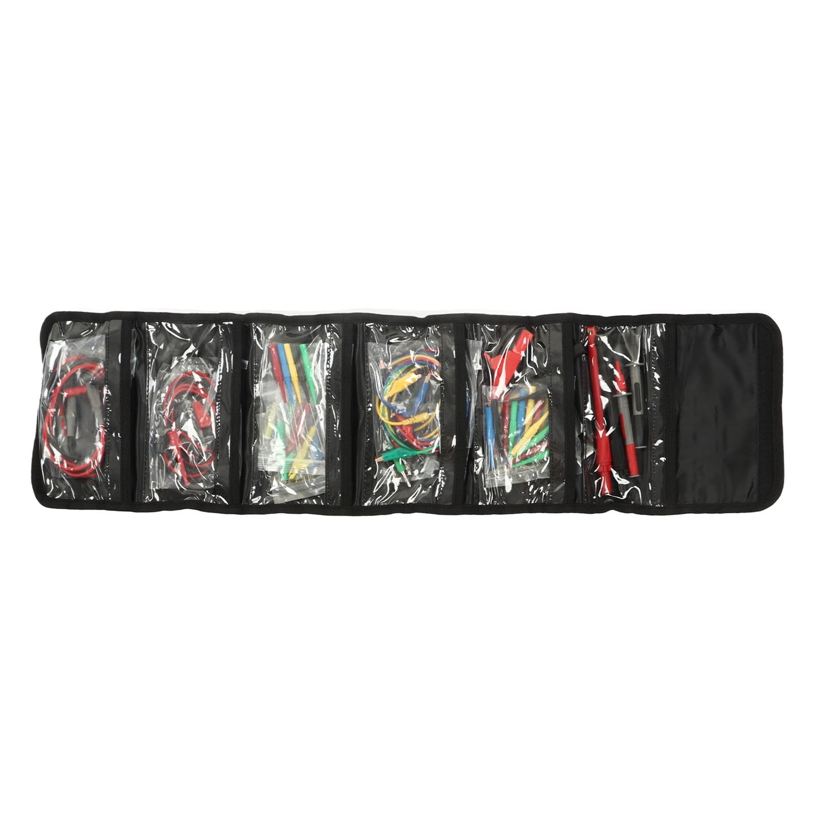Juego de cables de prueba para multímetro de 62 piezas, puntas de prueba para multímetro digital con enchufe de banana, pinza de cocodrilo y sonda de aguja; kit de gancho de prueba