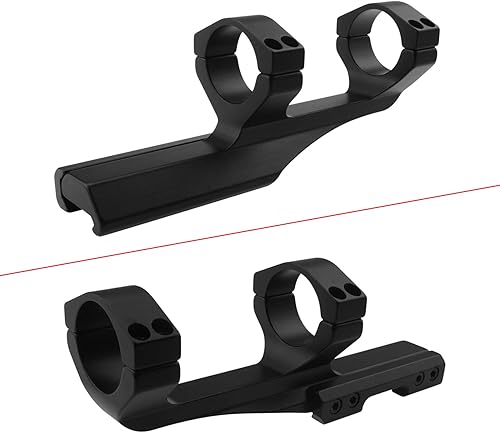 Miniatura 6 de Tydeux 1.181 in una pieza de doble anillo delgado Perfil Alcance Montaje para PicatinnyWeaver Rails Multi-Bolt 4 Tornillo Alcance Montaje