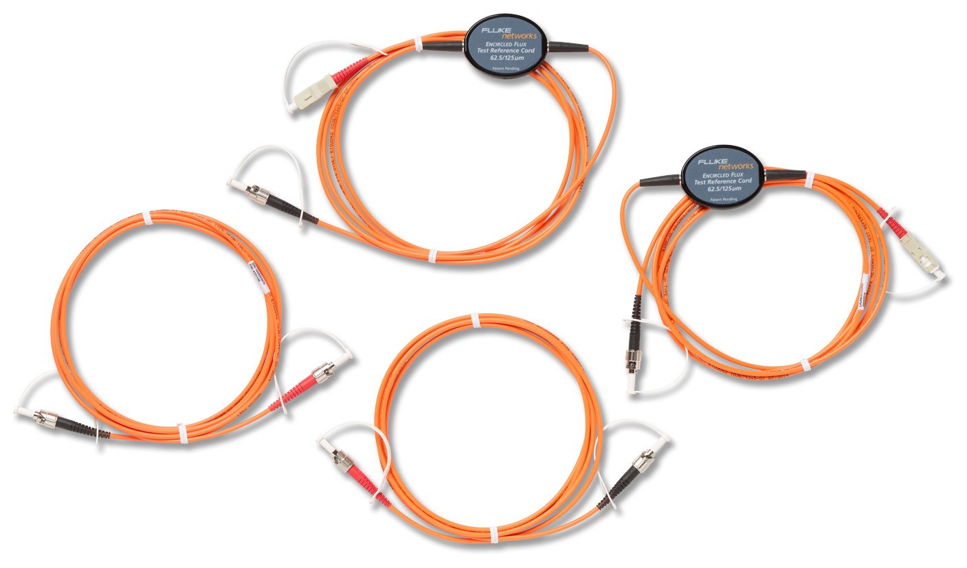Fluke Networks MRC-625EFC-SCSTKIT Encircled Flux Compliant Test Reference Cord Kit for Testing 62.5 µm ST Terminated Fibers