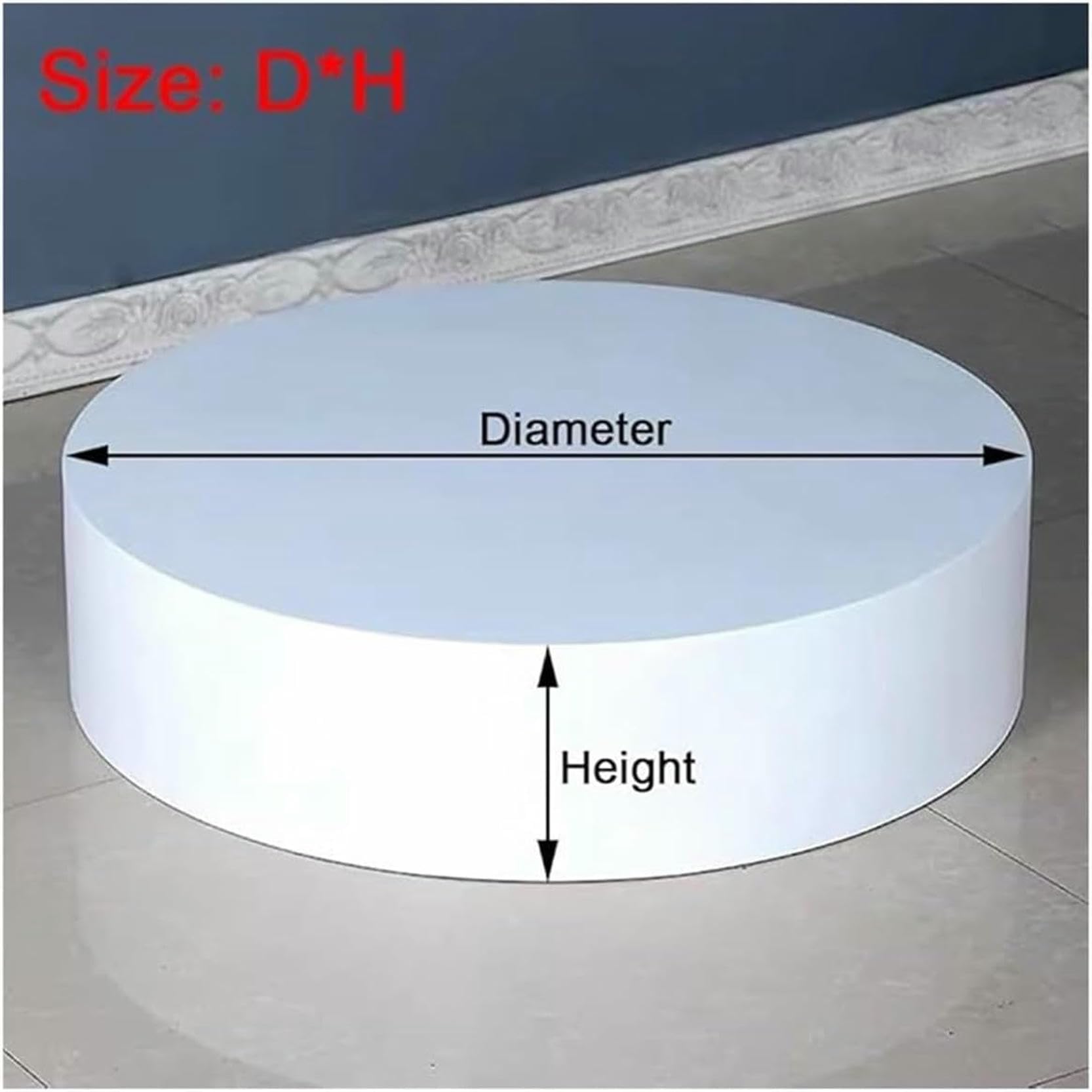 Risers De La Boutique Bridal Risers Round Round Display, Décor D'événements Affichage Plinth Stands, Vêtements/Bridal Shop Platform Risers pour Mannequin/Chaussures/Sacs