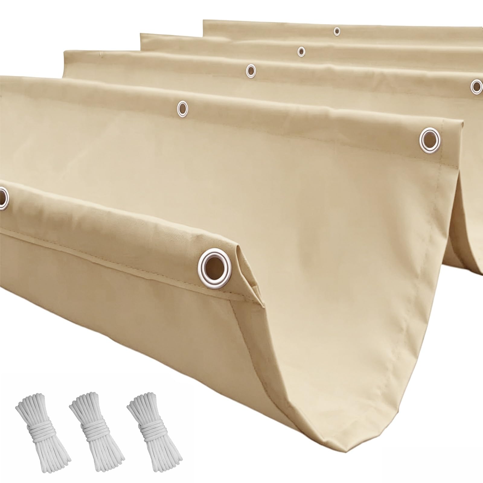 Voile ombrage rétractable 250x260 cm pour bloquer la chaleur du patio