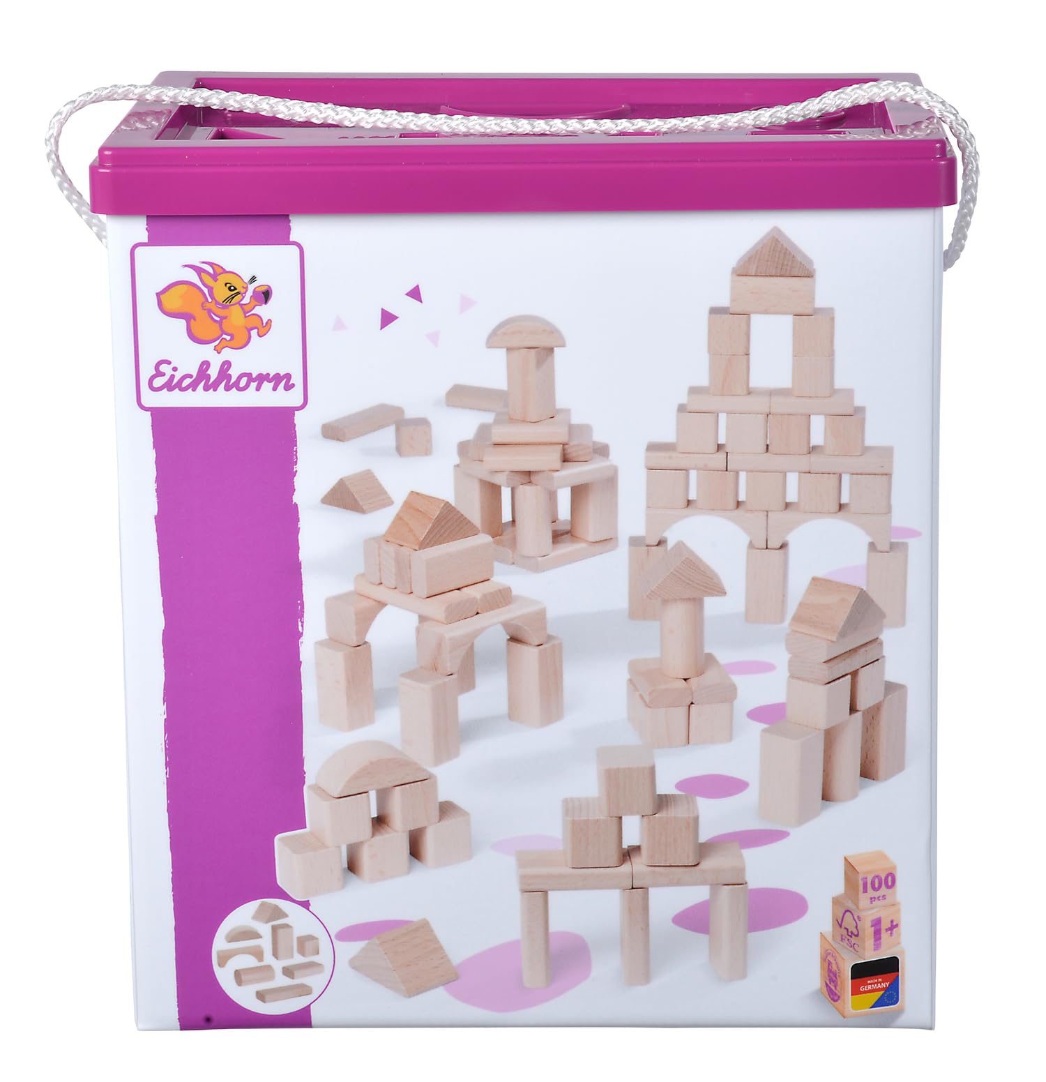 eichhorn lot de 100 blocs de