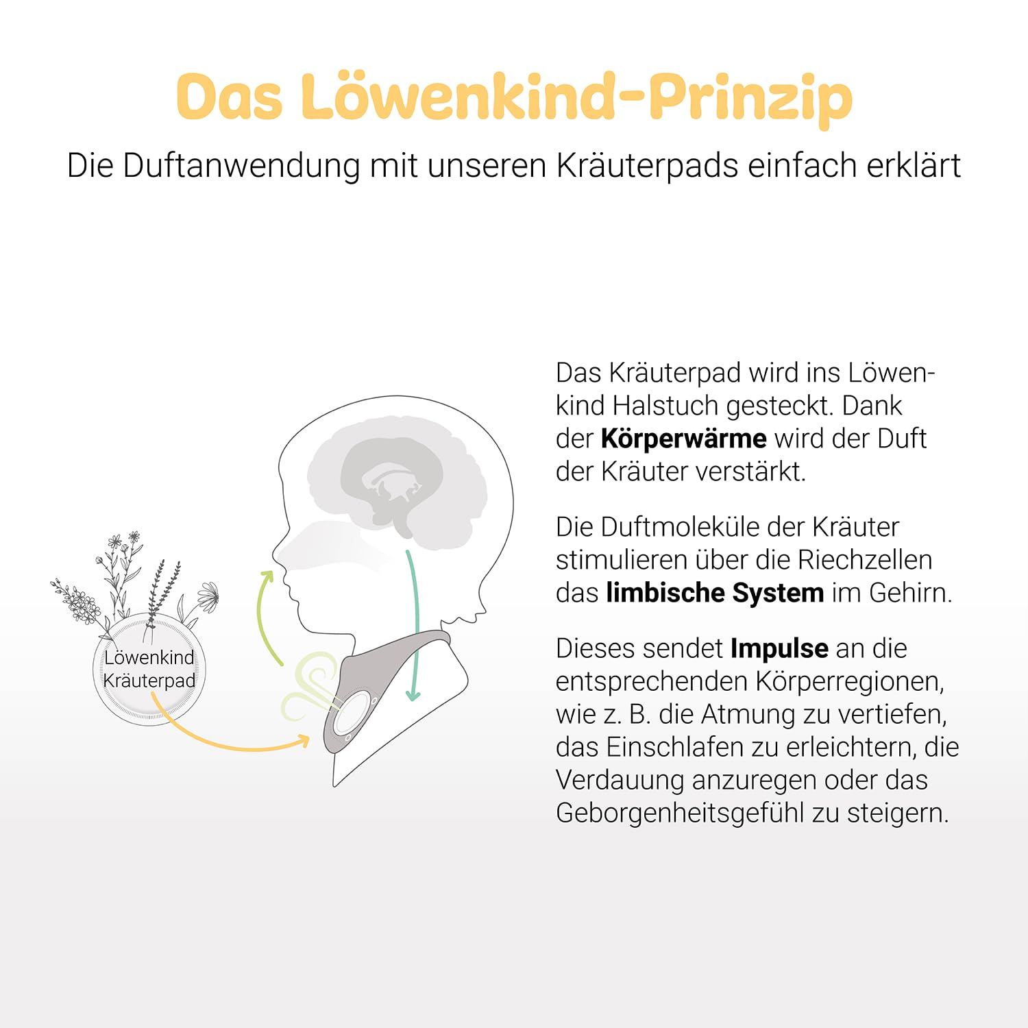 LÖWENKIND Rundum-Sorglos-Special für gängige Kinderwehwehchen | Erkältungszeit, Zahnen, Schlafen, Bauchbeschwerden, Unruhe | 5x5 natürliche Kräuterpads | Musselin-Halstuch aus Bio-Baumwolle (Pistazie) - 5