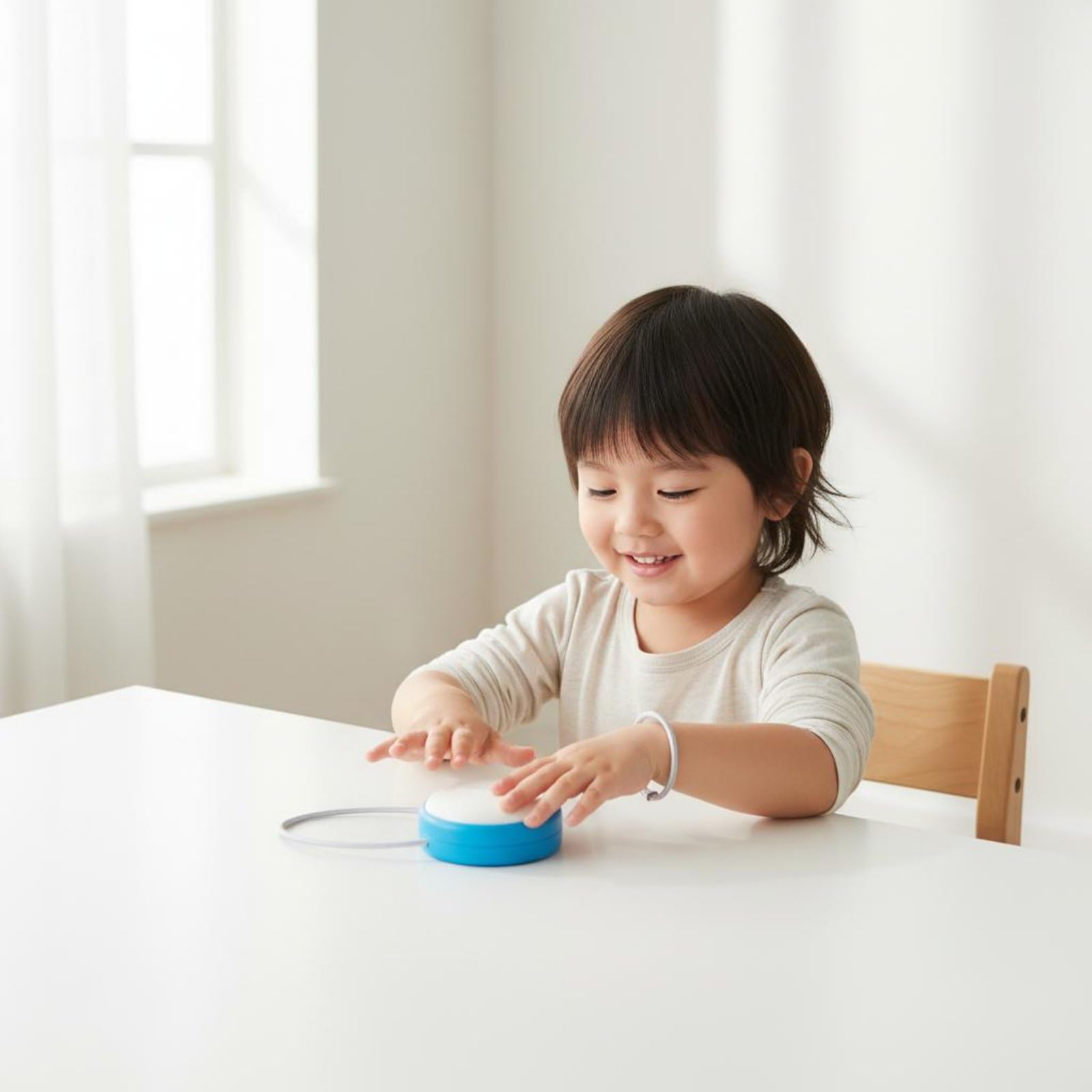 Bambola Interattiva Bambini Robot Compagno di Conversazione Giocattolo Educativo AI Adattivo Materiale PC Silicone Adatta per Apprendimento Precoce, Azzurro Cielo