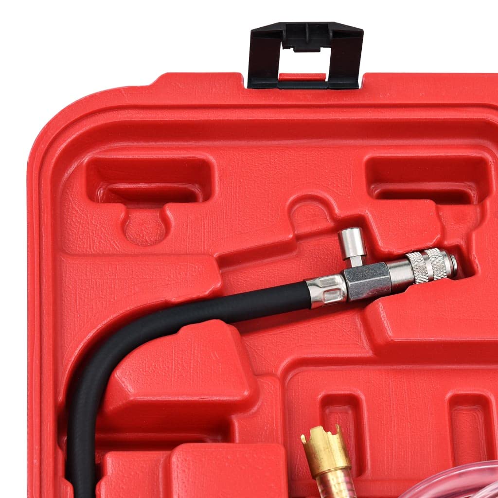 vidaXL Comprobador presión circuito refrigeración y radiador 28 piezas