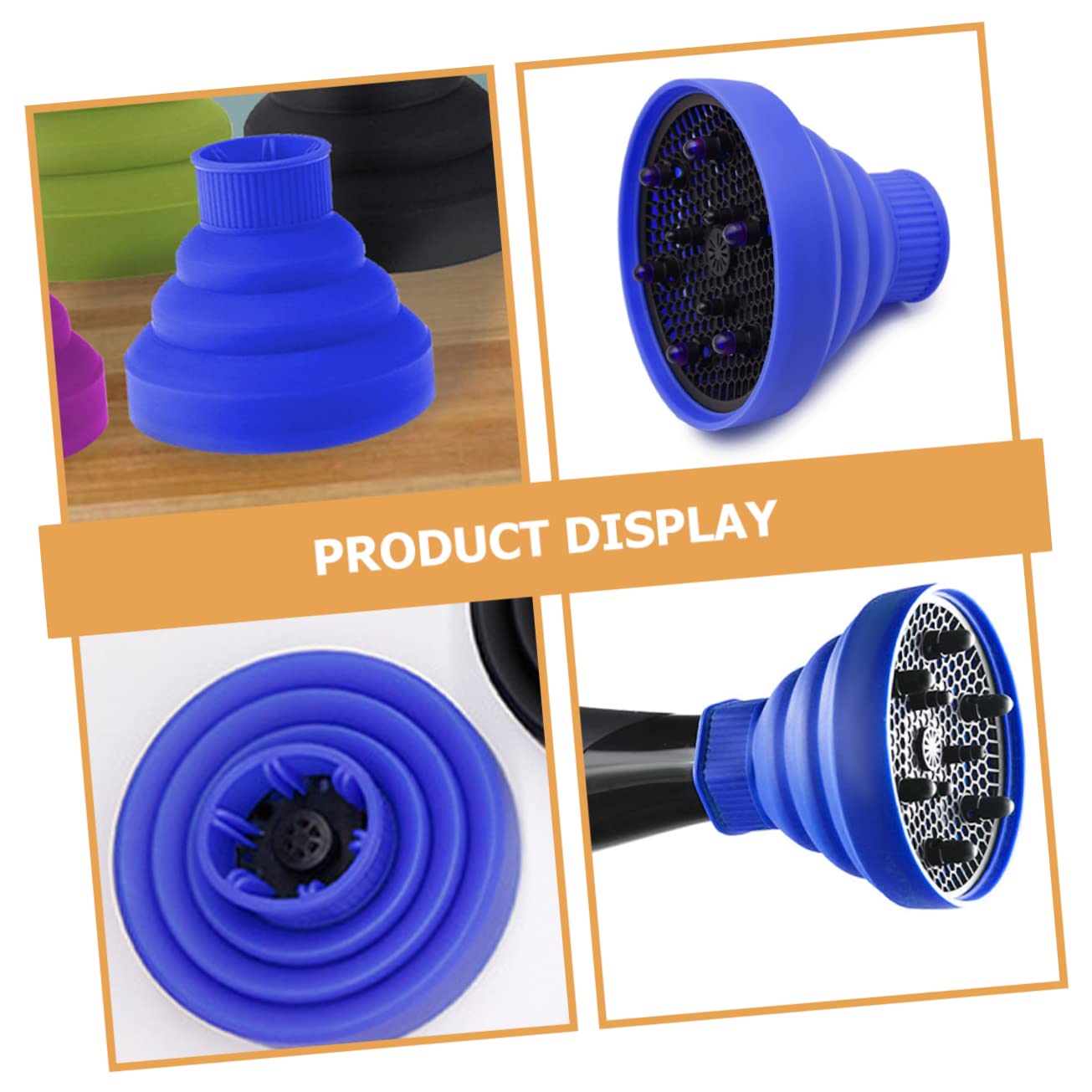 TOVINANNA Silicone Windshield Hair Dryer Hair Dryer Diffuser Attachment Nozzle for Distribution