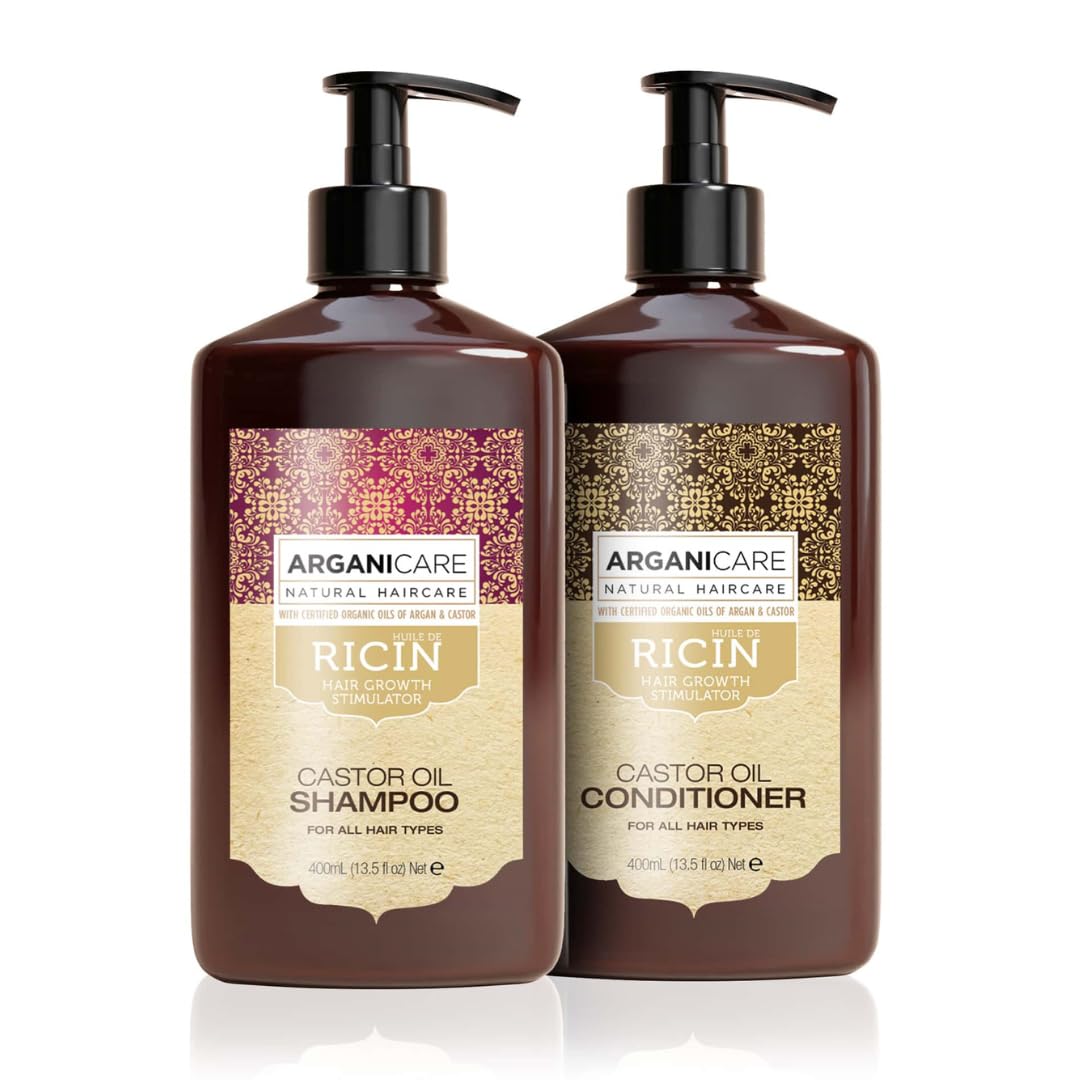 – Ricin Shampoo + Conditioner | Growth Accelerator | Soothes the scalp | Nourishes and strengthens the scalp | Strong, shiny hair | Made in France | 2x400ML