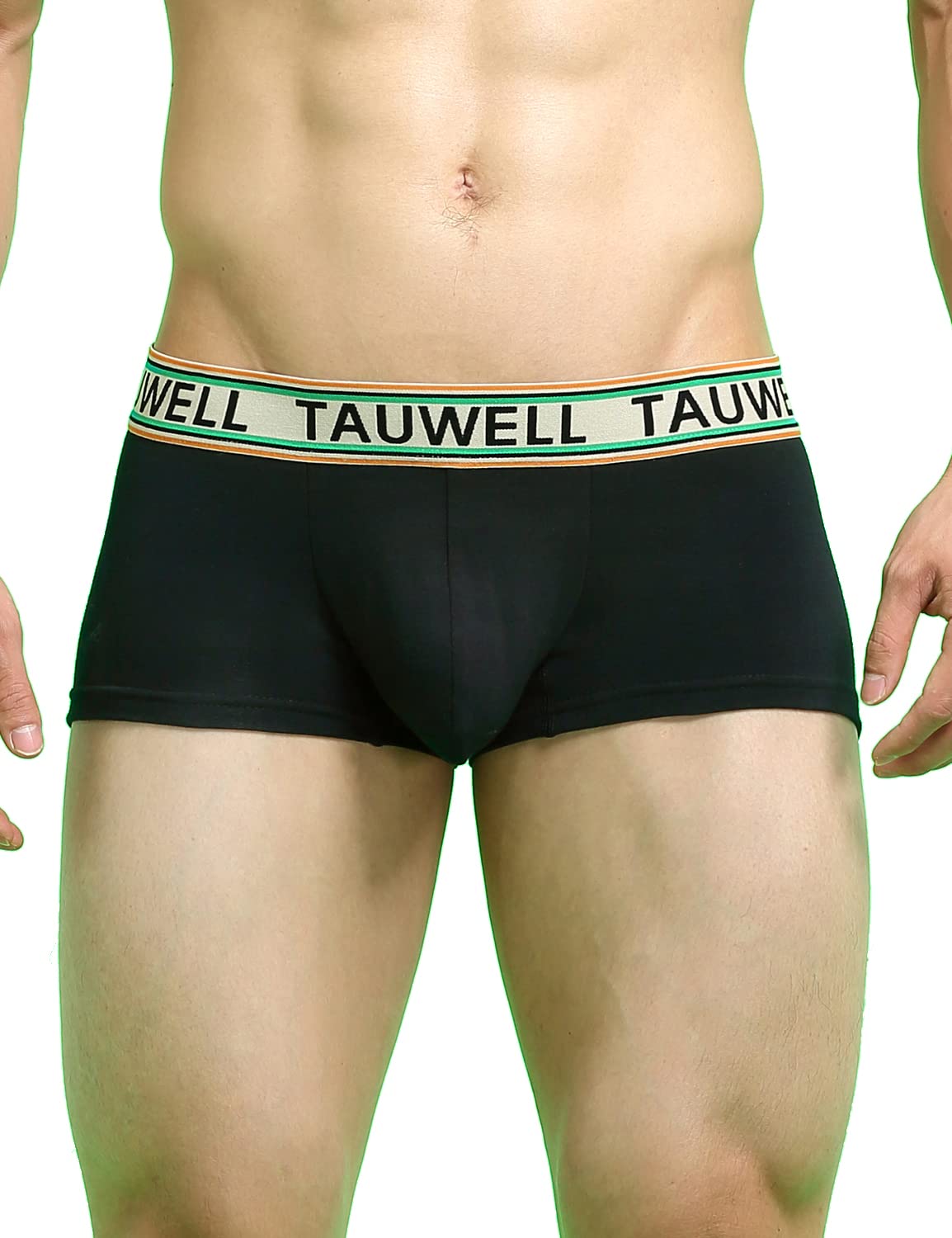 SEOBEANTAUWELL Mens Low Rise Solid Trunks Boxer Briefs Underwear 22210