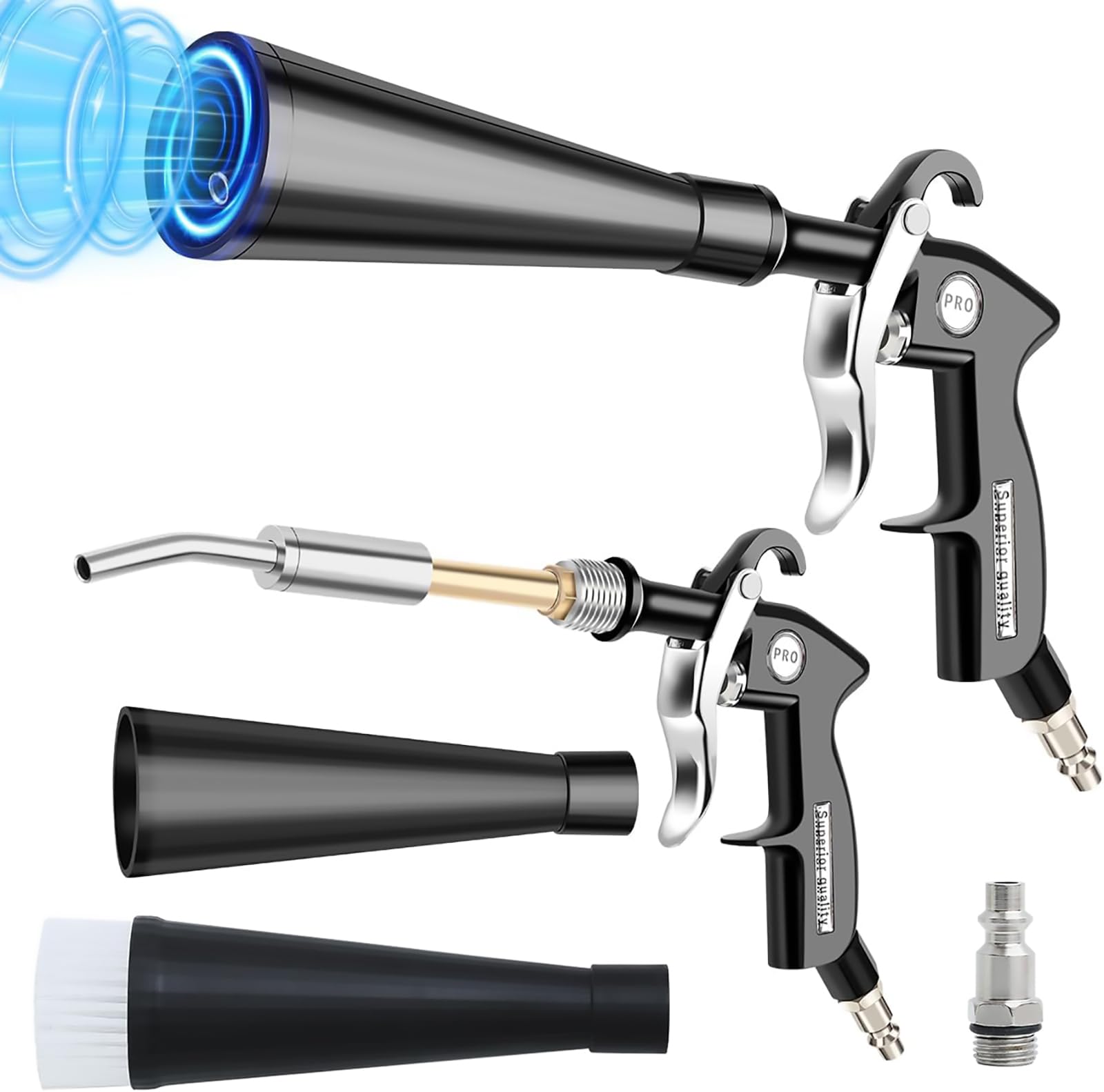 MIAOLLUN Dry Cleaning Gun, High-Pressure Car Air Blow Gun, Car Cleaning Gun for Compressor Pneumatic Tool for Dust Cleaning Car Detailing