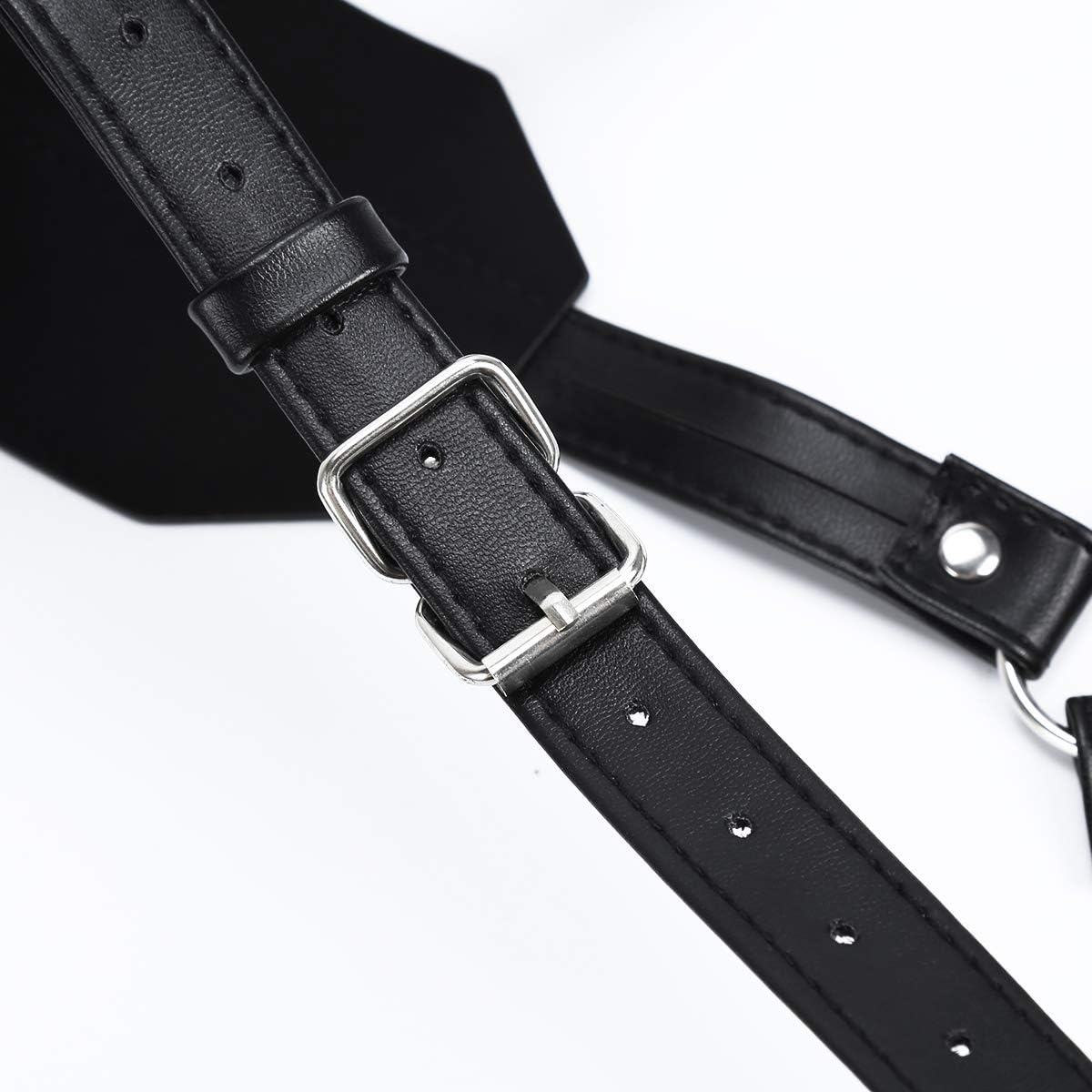 BDSM Adult Fun Sex Toys Alternative Flirting Neck Hanging Black Leather Bondage Corsage