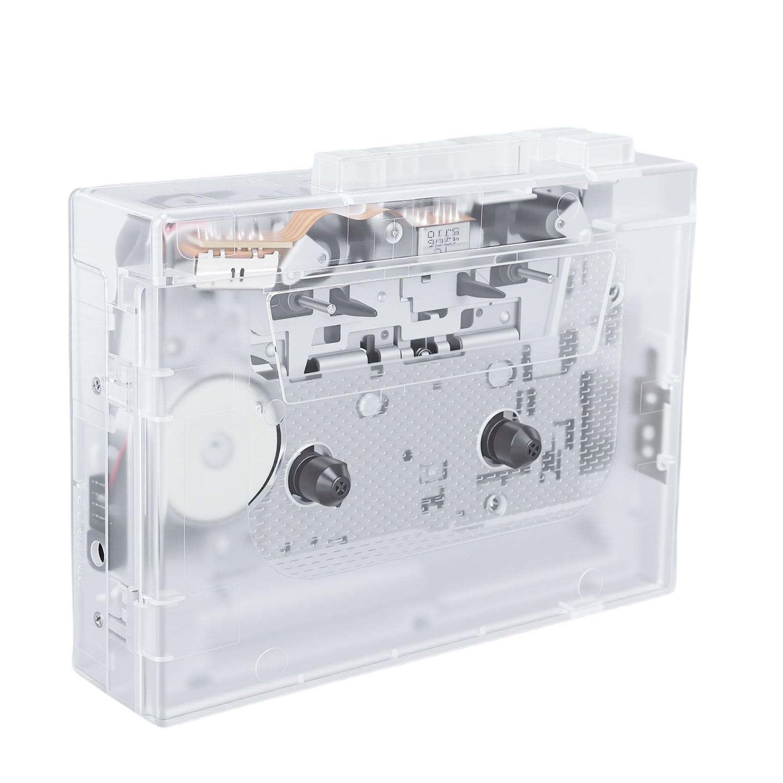 Generic Convertisseur Cassette en MP3 avec Prise AUX 3,5 Mm, Lecteur de Cassette Portable pour Rappeler des Souvenirs, alimenté par USB en Couleur Transparente