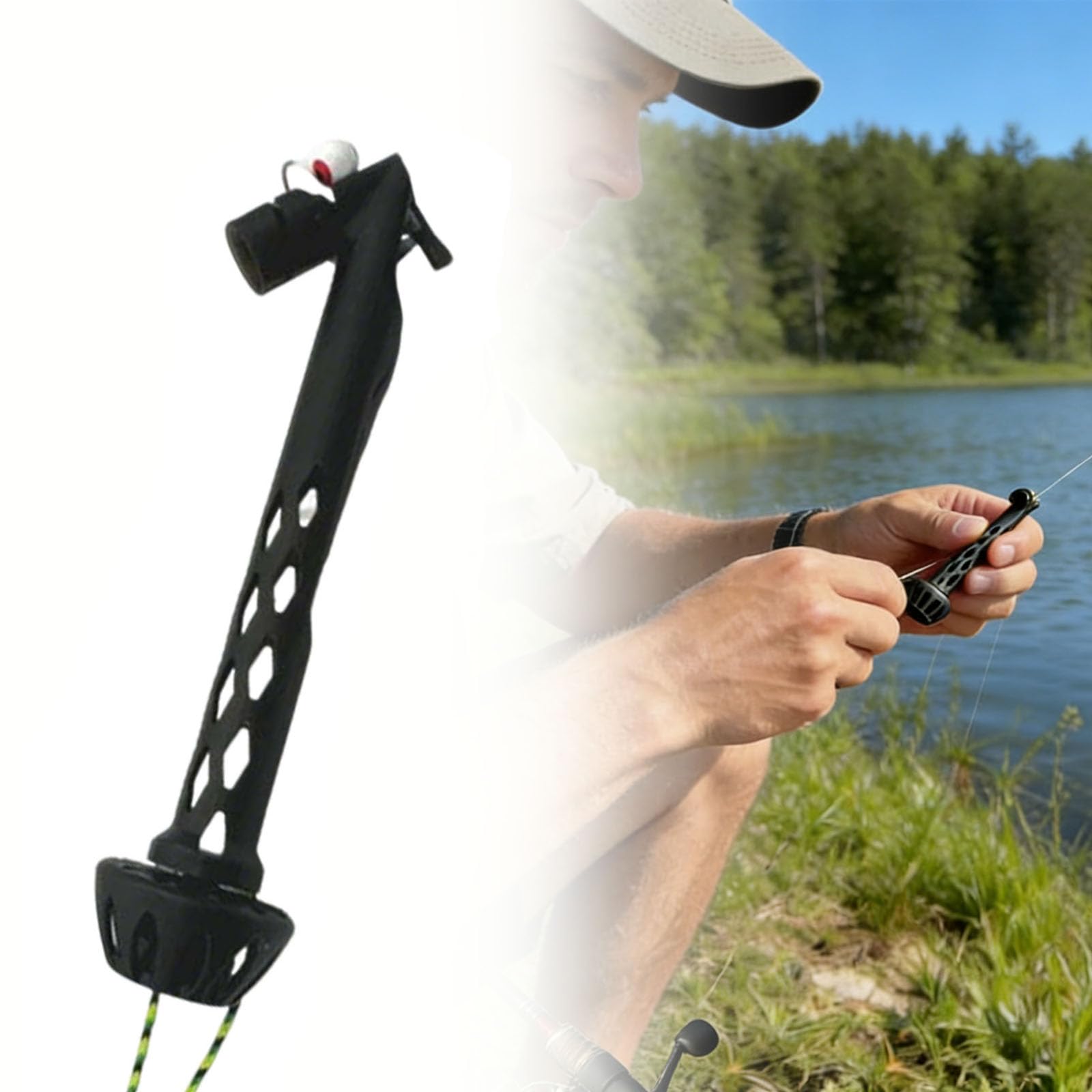Magnetic Fly Threader & Magnetic Fly Roost, Fishing Accessory for Easy Rigging & Tying, Works with Most Hooks, Tippets & Rig Styles — view 2