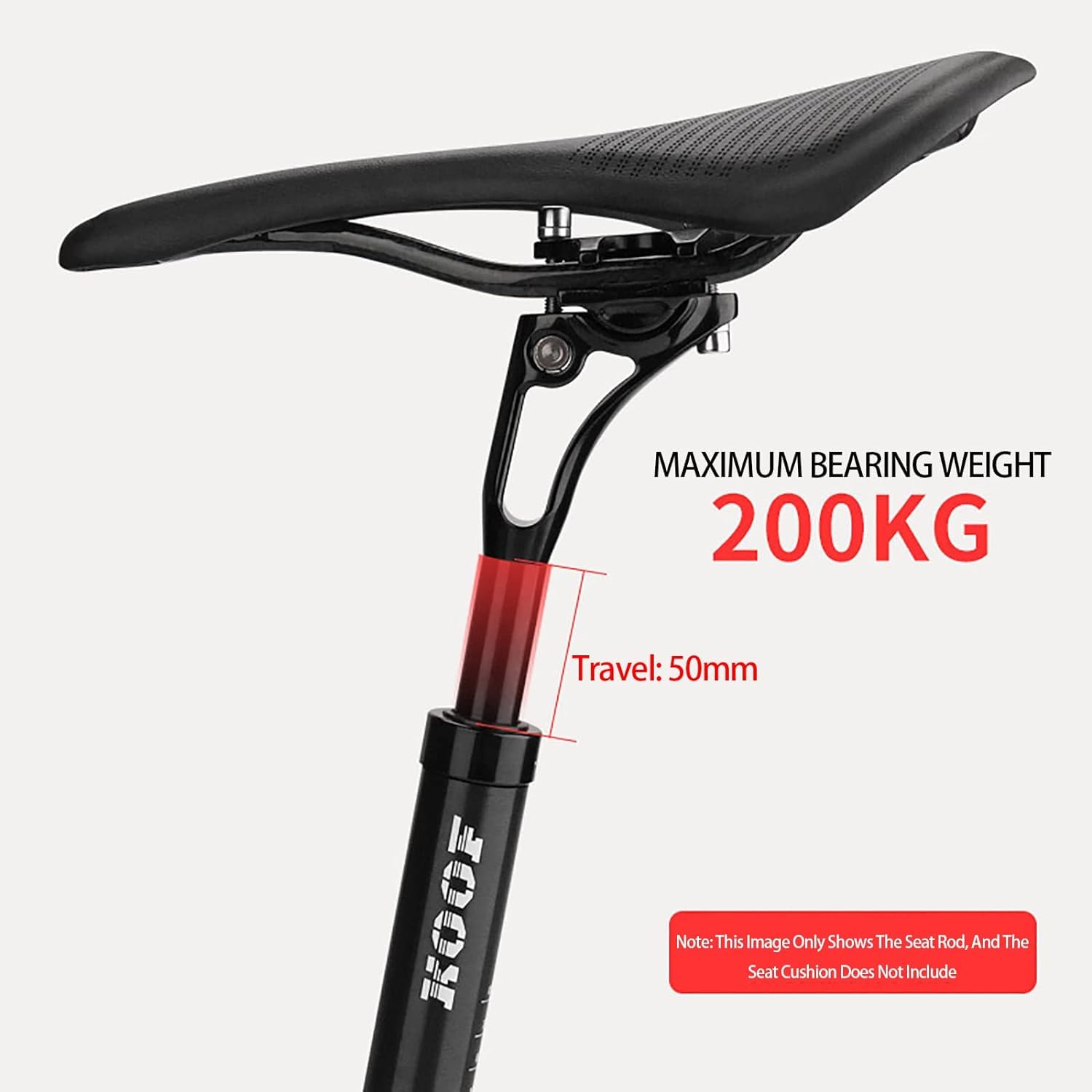 Fahrrad-Sattelstütze 27.2mm/30.9mm/31.6mm Aluminiumlegierung Sattelstange 400mm, Gefederte Fahrradsattelstütze, Aluminium Ersatz Spring Federsattelstütze E-Bike, MTB (Red,27.2 * 400MM)