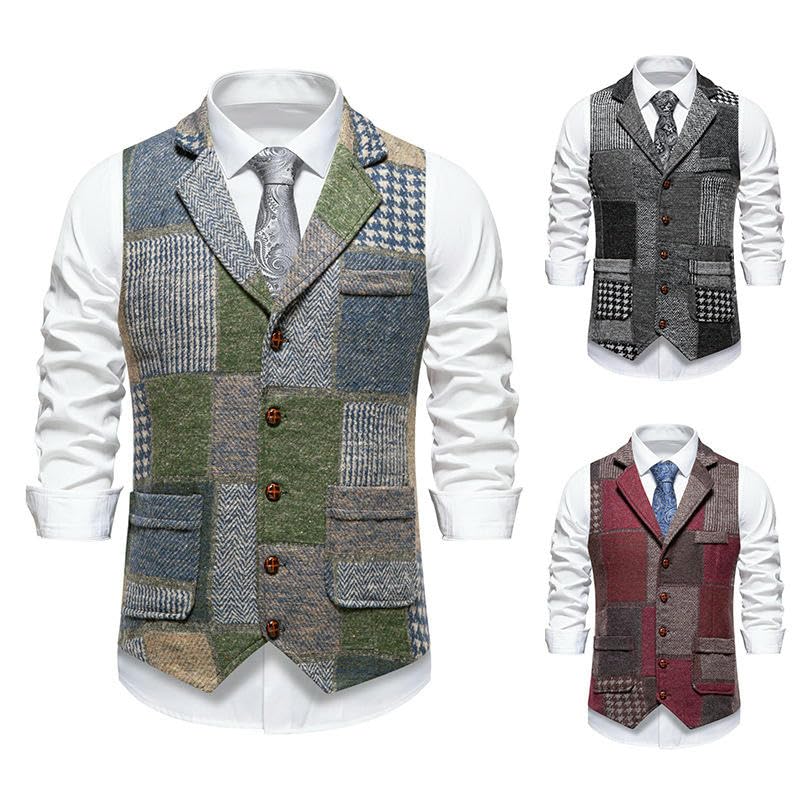 Chaleco casual medieval para hombre en estilo vintage regular fit 3