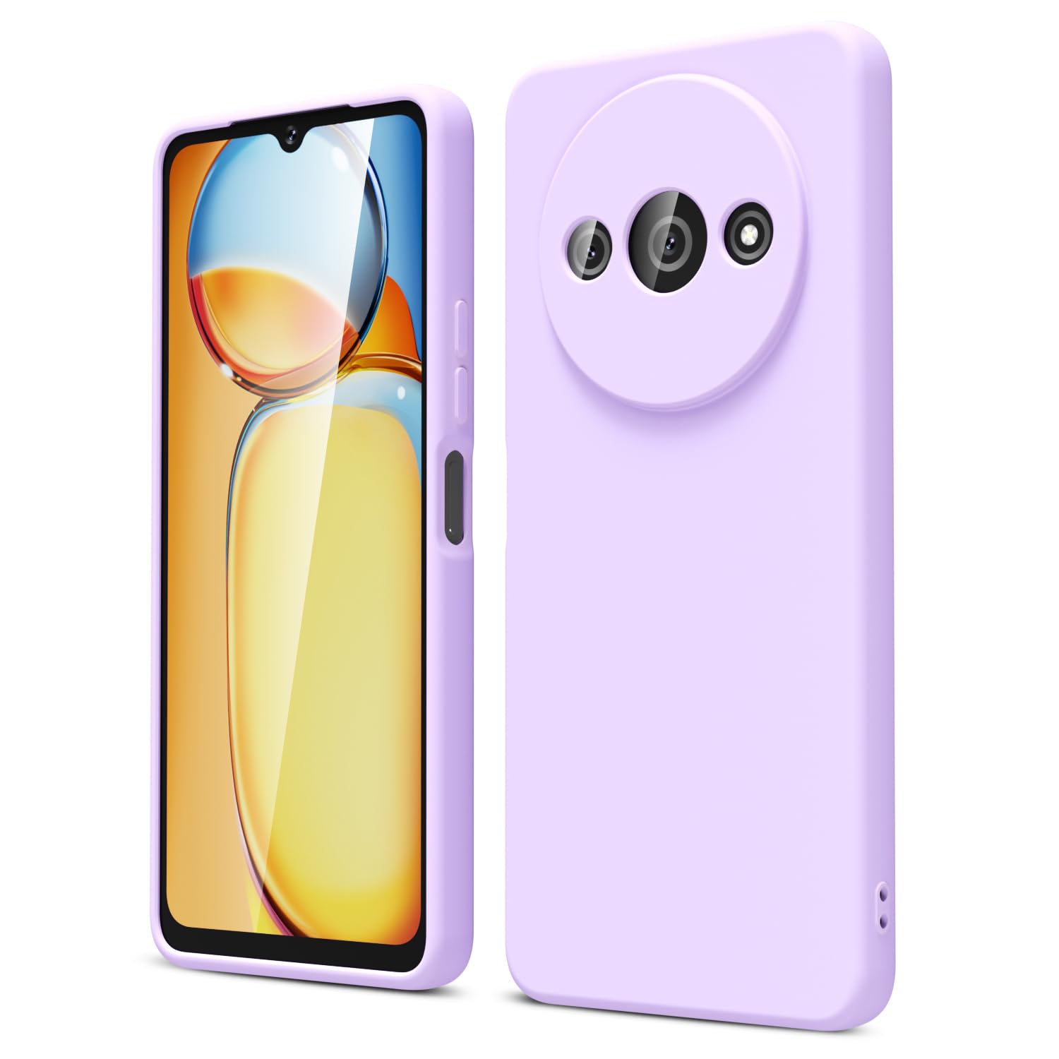 MEMELOKA Cover per Xiaomi Redmi A3/Redmi A3X, Sottile Morbida Silicone TPU Anti-ingiallimento Custodia Xiaomi Redmi A3[Antigraffio][Anti-impronte] - Trasparente
