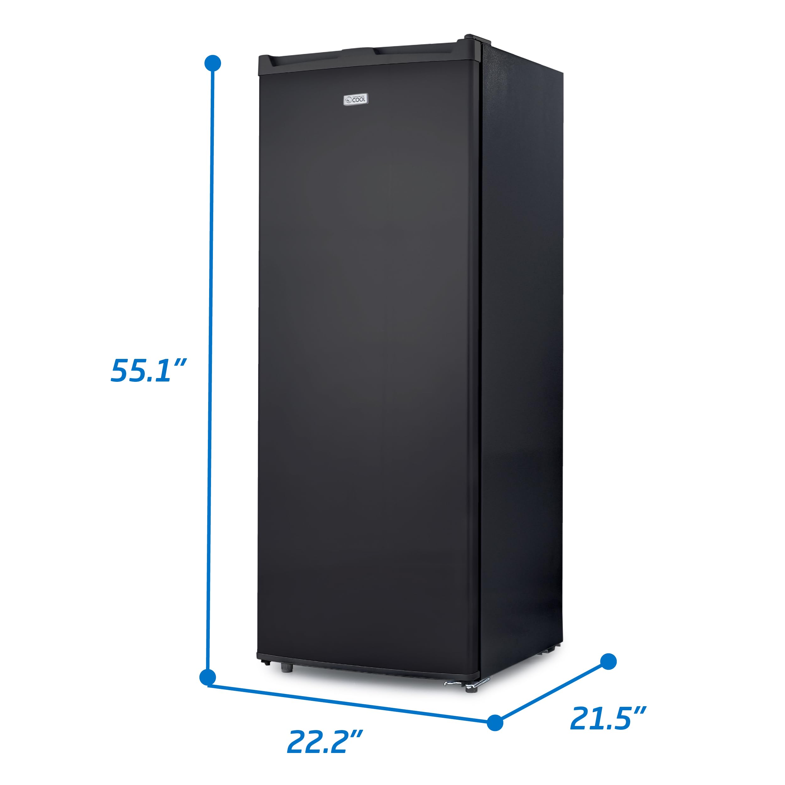 Ccfe Series Commercial Cool Portable 6 Cu. Ft. Undercounter Upright Freezer With Adjustable Temperature Controls on Fridge.com - View 6