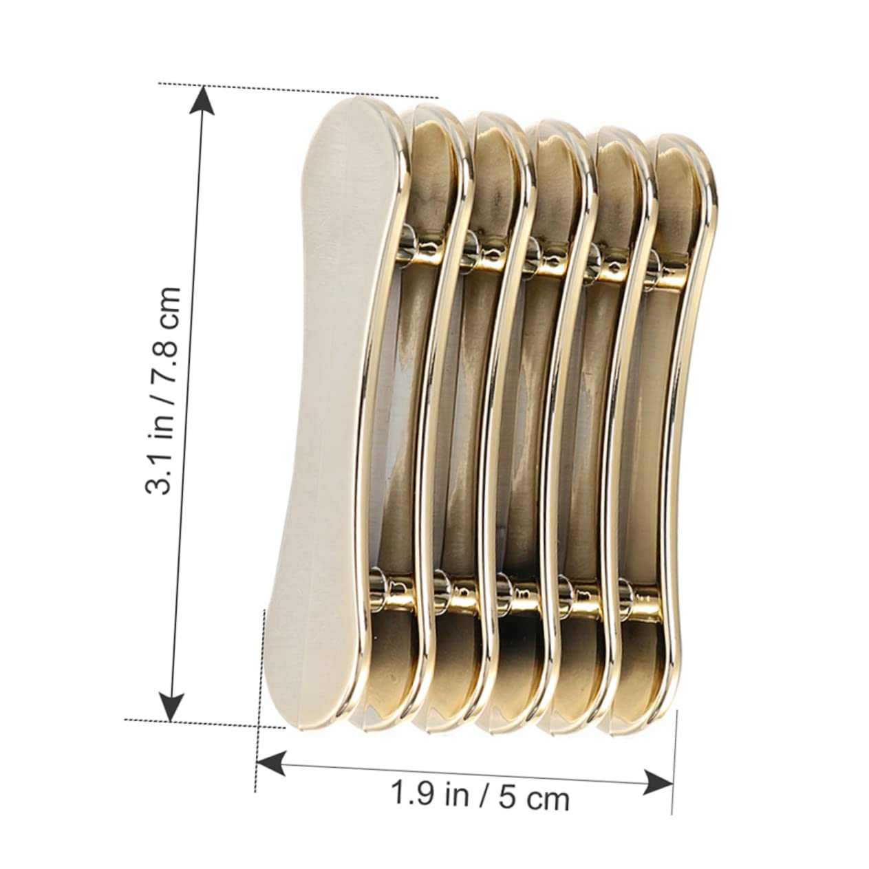 2Pcs Golden Nail Brush Tool Stand Holder for 5 Pens image 2