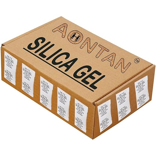 AONTAN ENTERPRISE Silica Gel Packets 200 pcs (Each 1 Gram) moisture absorber for wardrobe White