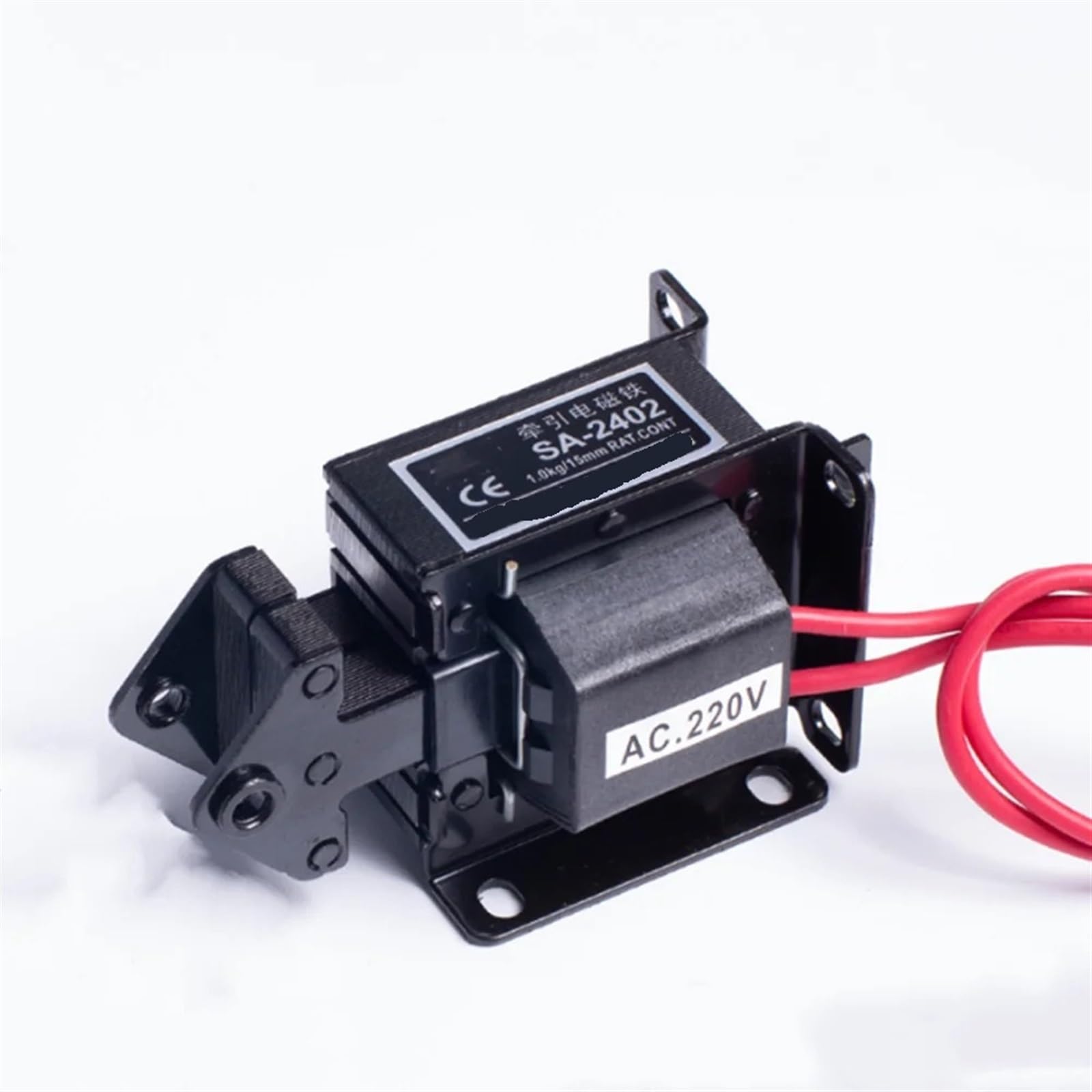 Électroaimant solénoïde AC 110V SA-2402 traction 1.0kg course 15mm