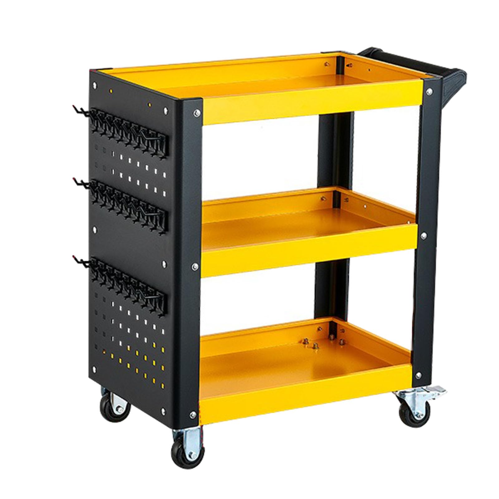 Heavy-Du - Carrello portautensili a 3 livelli con ruote - Sto nizer industriale per Ga & Magazzino Capace di 499kg - le Carrello di servizio per utensili meccanici