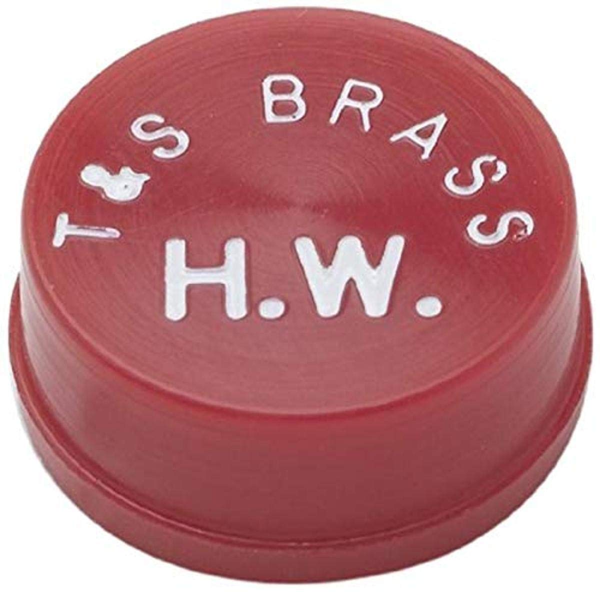 Botón de índice a presión rojo T&S Brass 001194-45 para agua caliente