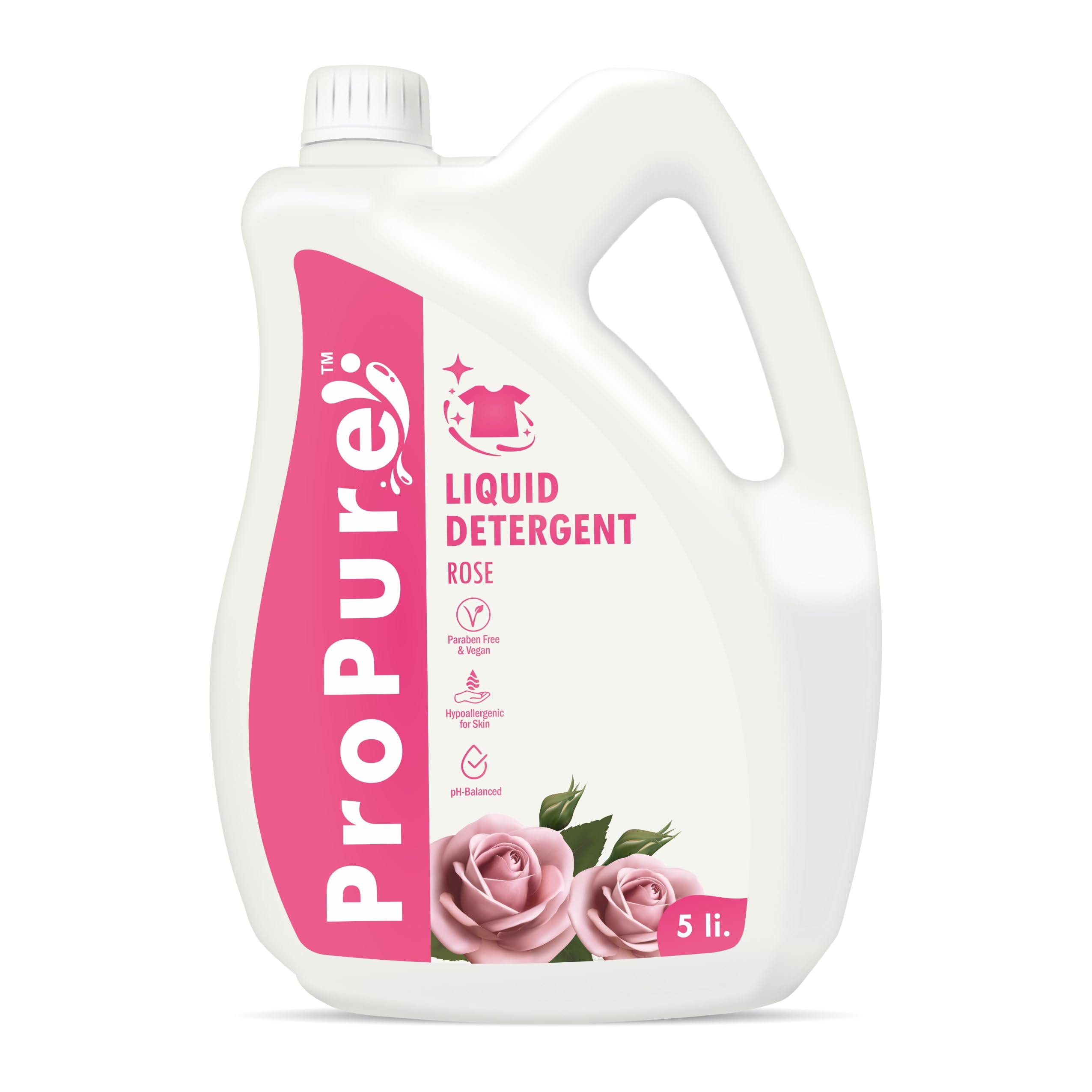 ProPure Liquid Detergent 5 Litre for Top Load and Front Load, Rose Fragrance, Tough Stain Removal in Laundry, Detergent Liquid for Washing Machine - 5 Ltr (B0CY5K77HQ) Amazon Price History, Amazon Price Tracker