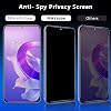 Protector de pantalla de privacidad MAYtobe para Samsung Galaxy S25 Plus vidrio templado | 2 unidades, compatible con desbloqueo por huella, sin burbujas, antirrayas, fácil instalación 5