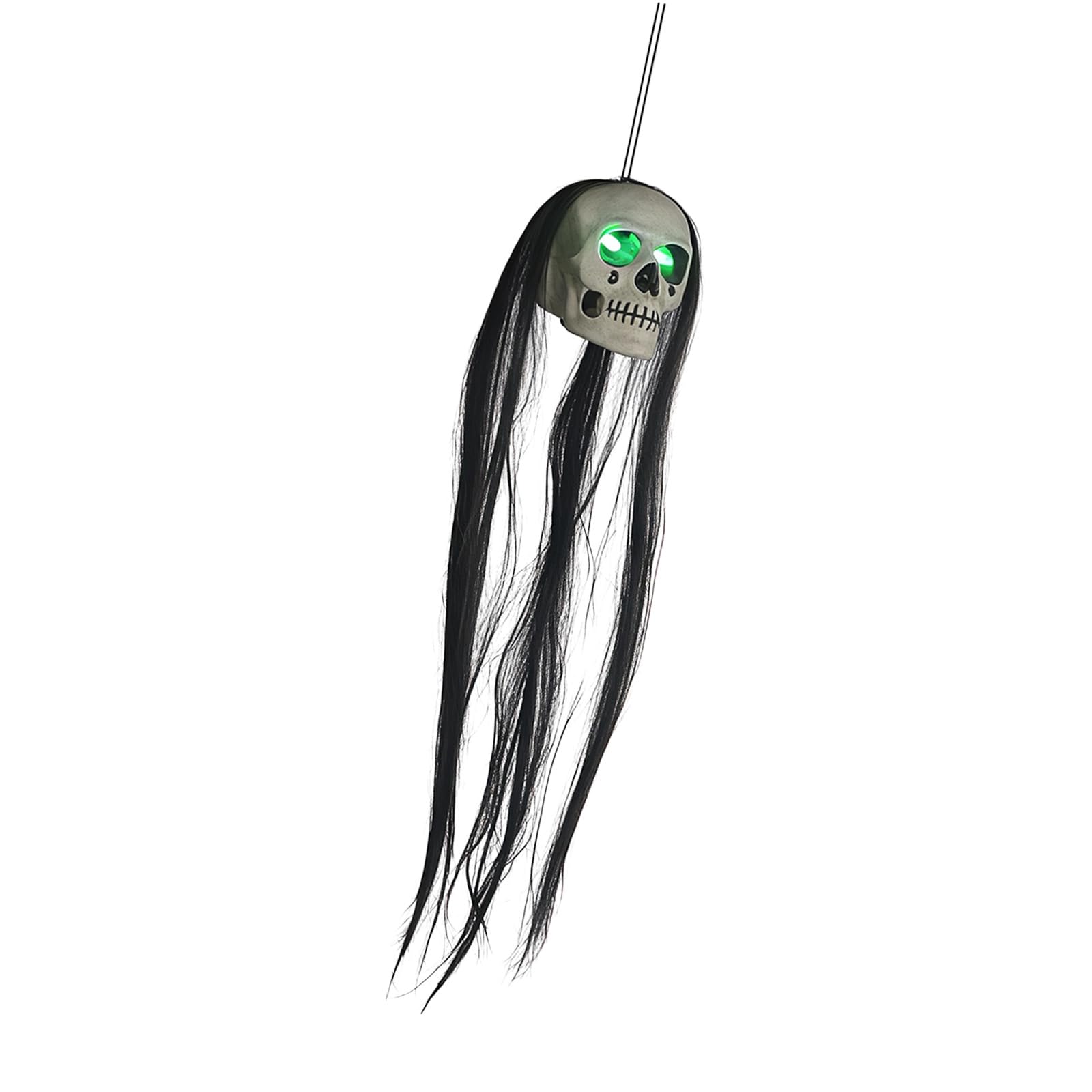 Oxxggkao Glowing Specter Figure with Long Hair Ideal for Halloween Party Scenes Indoor and Outdoor Decoration Scary Party Decorations