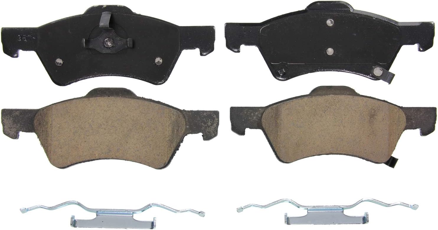 Wagner QS ZD857 Disc Brake Pad Set, Chamfered Edges for Smooth, Quiet Stops, Fits 2005–2006 Dodge Grand Caravan, 2005 Chrysler Town & Country