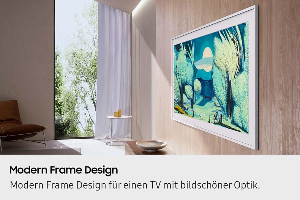 Samsung The Frame LS03F 4K QLED 65 Zoll (163 cm) UHD Fernseher, Frame Design, NQ4 AI Gen2 Prozessor, Art Mode, Artful Picture Quality, One Connect Kabel, Smart TV, 2025