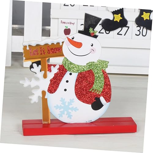 Miniatura 9 de IMIKEYA 2 adornos de Navidad para decoración de mesa, regalos para niños, decoración rústica, emblemas de automóvil, adornos de pesebre para niños,
