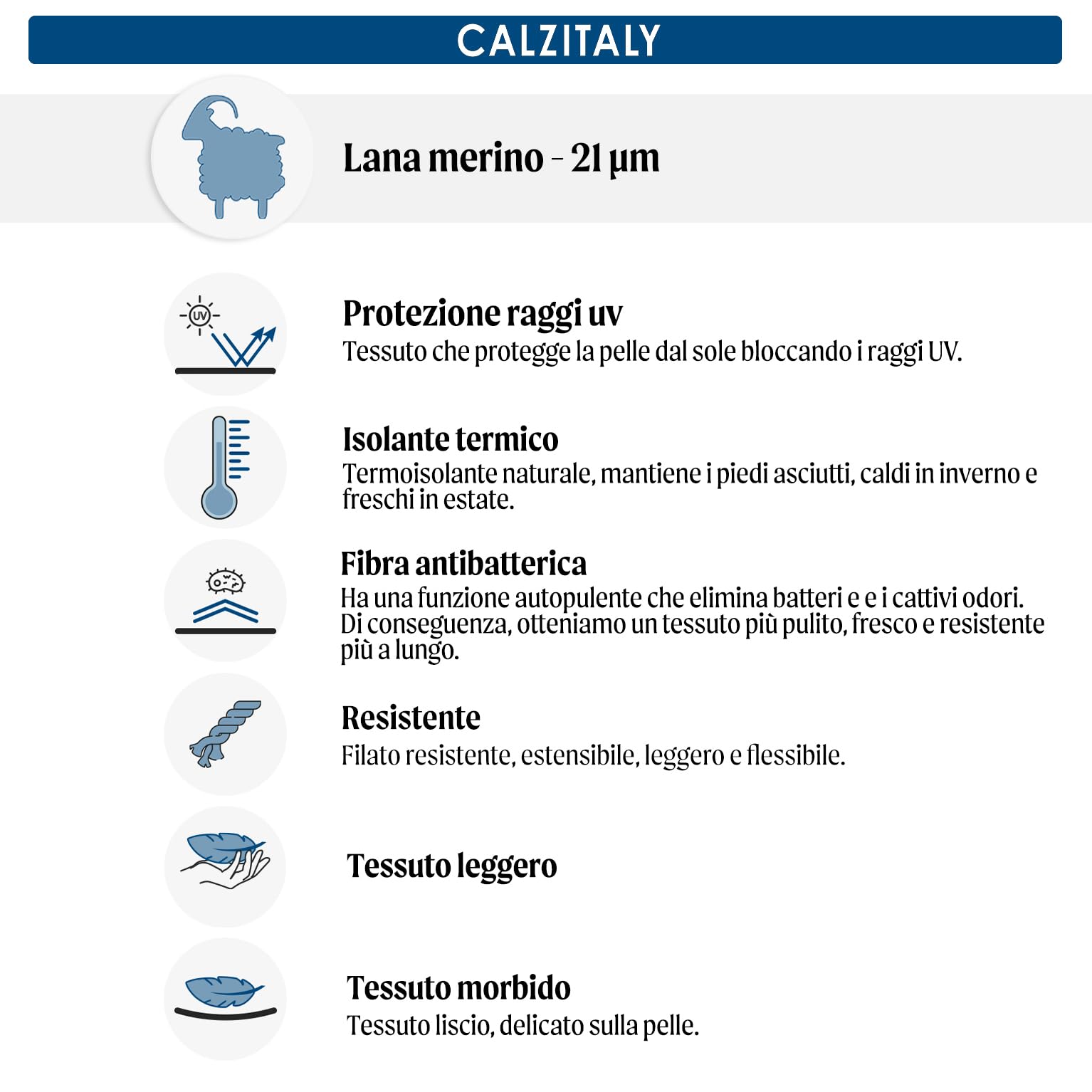 CALZITALY PACK 1 2 3 PAIA Calze Trekking in Lana Merino, Calze Anti Vesciche, Calze Sci, Calzini Escursionismo, Calzini con Soletta | Made in Italy