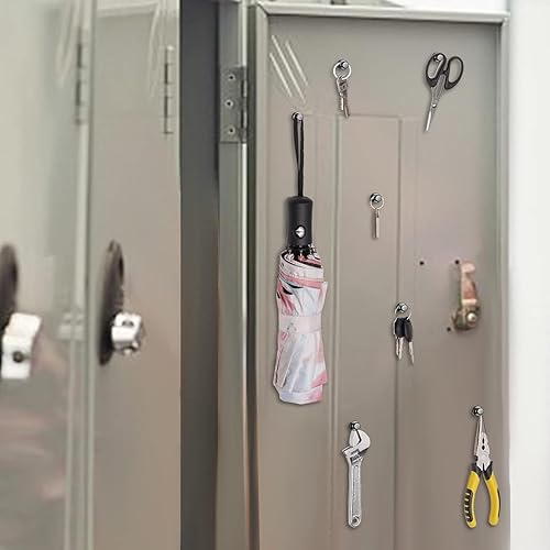 Miniatura 5 de Paquete de 45 pines magnéticos, imanes negros fuertes para nevera, imanes de pizarra blanca, imanes para refrigerador fuertes, imanes de borrado en