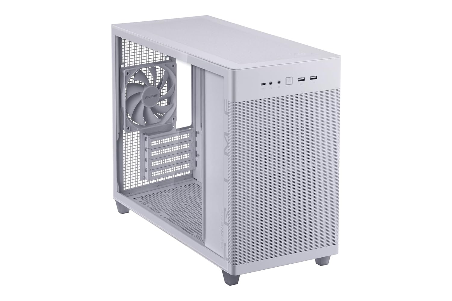 Asus Size 6 White Prime Ap201 Microatx Anti-Dust Filter Pc Gaming Case