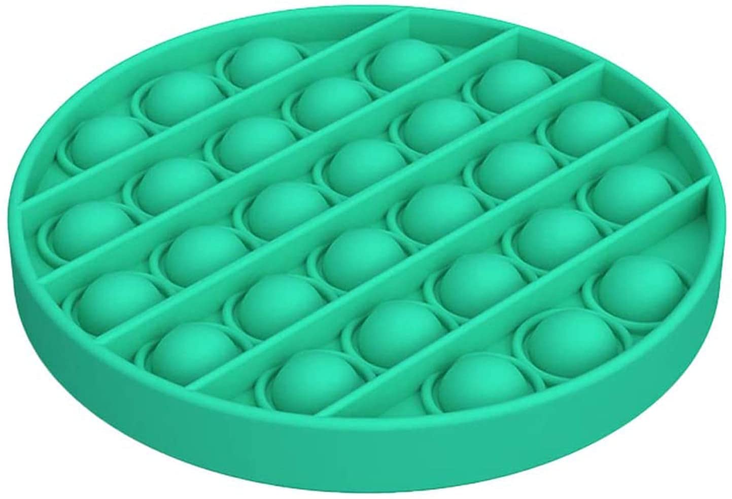 URBAN BOX Push Pop Bubble Sensory Fidget Toy ,Pop It Push Pop Silicone -Relief Items Popper Fidget Educational Toys for Special Needs Toys , Family and Friends (Round)