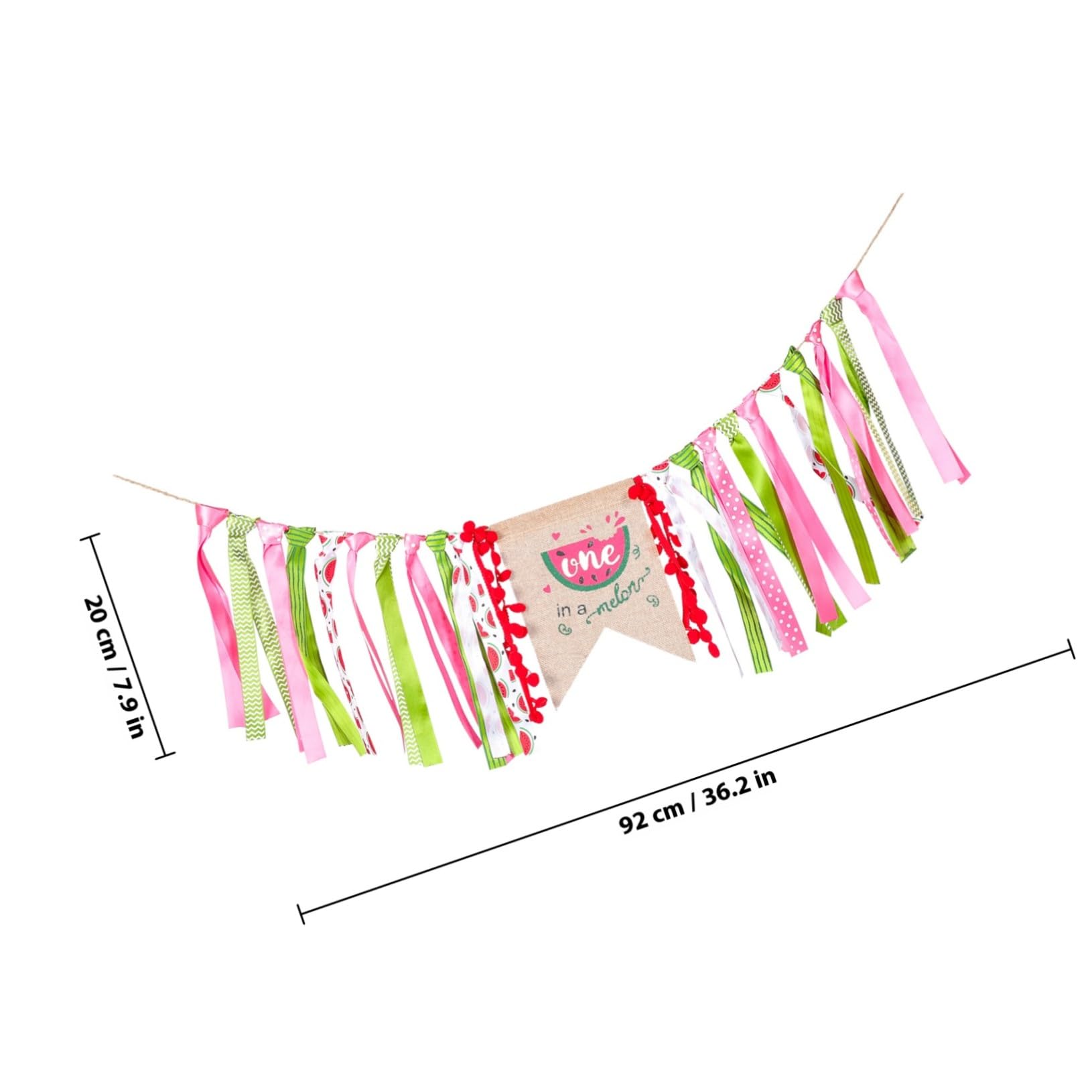 Decoración para Fiesta de Primer Cumpleaños con Guirnalda de Tela para Banderines Fáciles de para Colgar Interior y Exterior para Cumpleaños y Niña