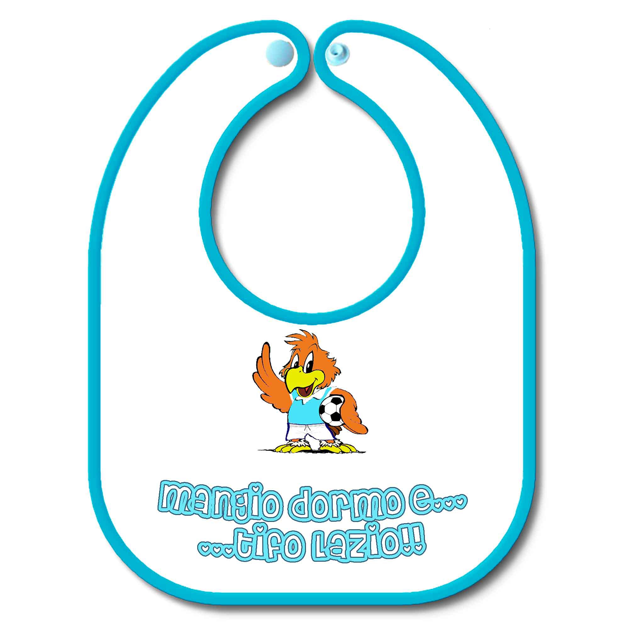 Bavaglino Personalizzabile Per Tifoso Palermo - Con Nome, Ideale Regalo Per Neonati, Made In Italy - Foto 4