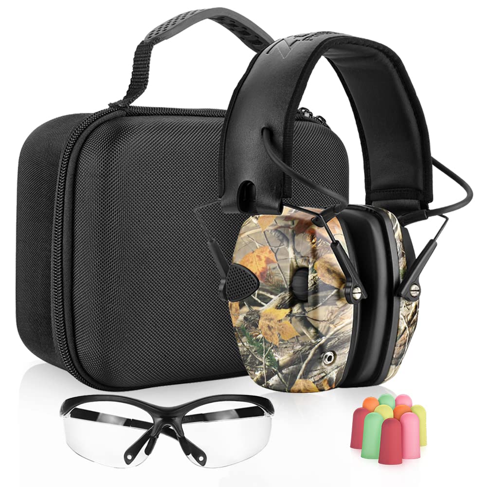 ZOHAN EM054 Electronic Ear Protection for Shooting Range with Sound Amplification Noise Reduction, Ear Muffs for Gun Range