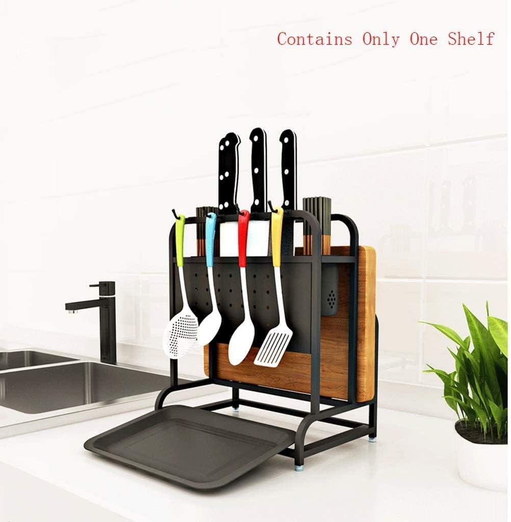 Knife Block Storage Stand Kitchen,Only Selling Cutter Holder,Tool Space Saving Stainless Steel Cutting Board Rack Chopstick
