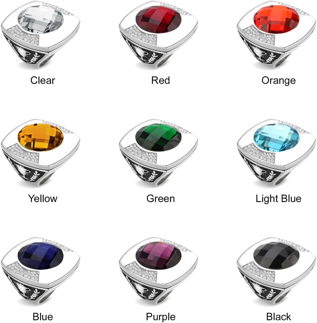 Stainless Steel Championship Ring Custom Text and Color - Trophy, Football, Baseball, Basketball, Esports, Fantasy Sports, Hockey, Cheer