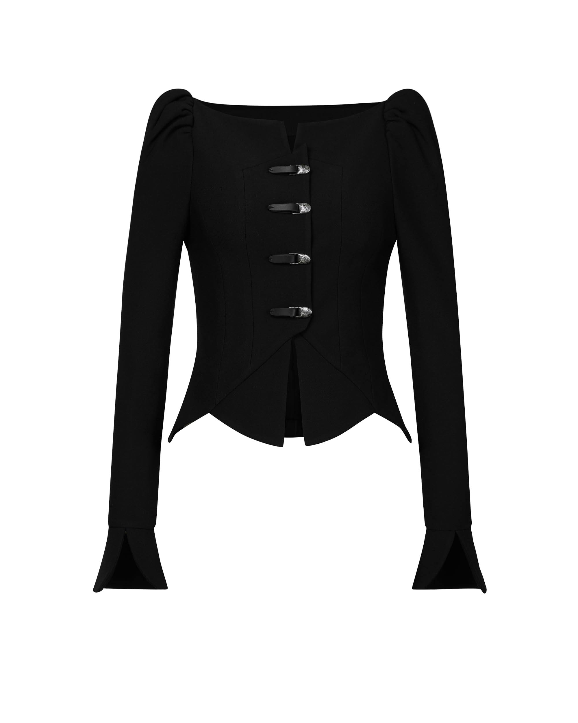 JW PEI Womens Olivia Puff Shoulder Blazer